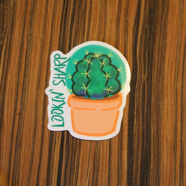 Barrel Cactus Pun Sticker
